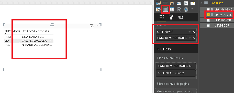 Veja o resultado