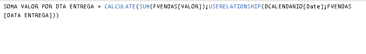 Soma de valor por data de entrega
