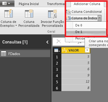 Abra o Power Query ( ETL)